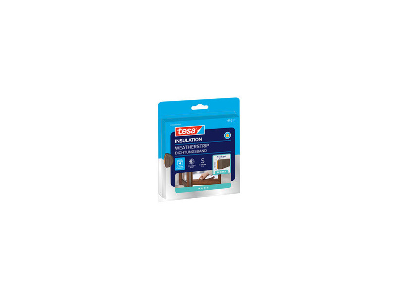 tesa INSULATION Ruban de calfeutrage, profil en I, marron