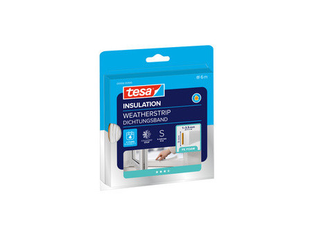 tesa INSULATION Ruban de calfeutrage, profil en I, blanc