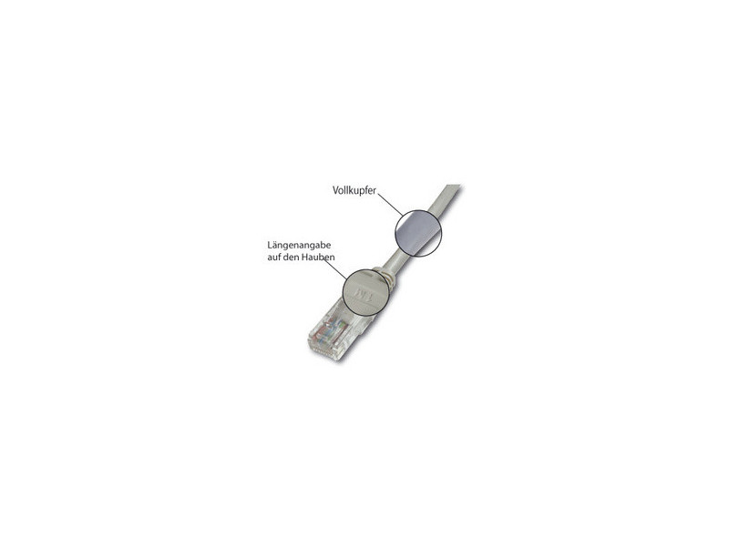 DIGITUS Câble patch Premium, Cat. 5e, SF/UTP, 7,0 m, gris