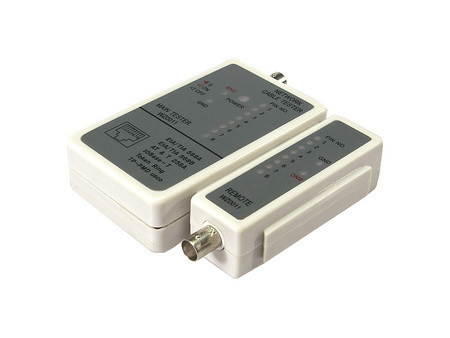 LogiLink Testeur de câbles RJ45 et BNC avec une unité