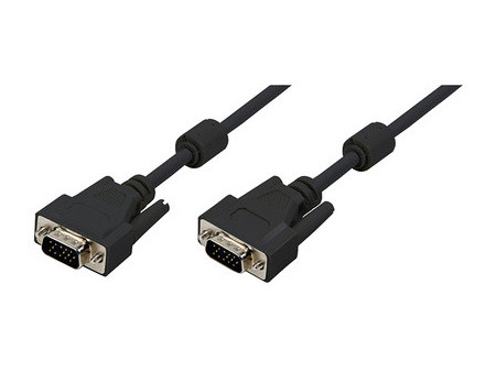 LogiLink Câble VGA pour moniteur, mâle - mâle, noir, 10 m