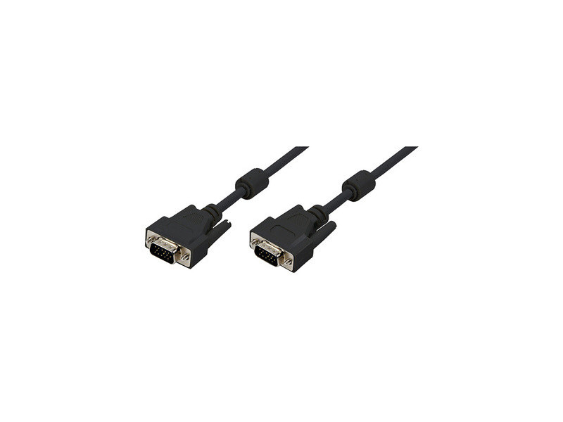 LogiLink Câble VGA pour moniteur, mâle - mâle, noir, 15 m