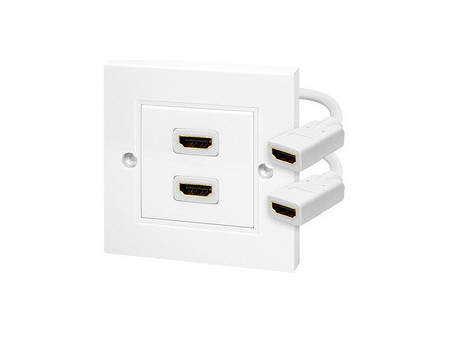 LogiLink Boîte de raccordement, 1 x HDMI, blindé, blanc