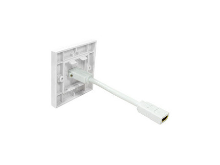 LogiLink Boîte de raccordement, 1 x HDMI, blindé, blanc