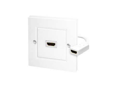 LogiLink Boîte de raccordement, 2 x HDMI, blindé, blanc