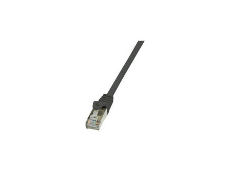 LogiLink Câble patch, Cat. 6, F/UTP, 10,0 m, noir, gaine en