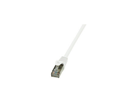 LogiLink Câble patch, Cat. 6, F/UTP, 20,0 m, blanc, gaine en