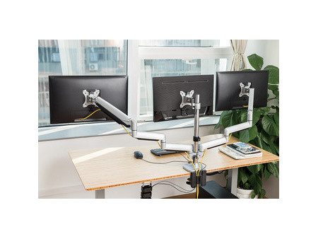 LogiLink Bras support pour écran, aluminium, triple