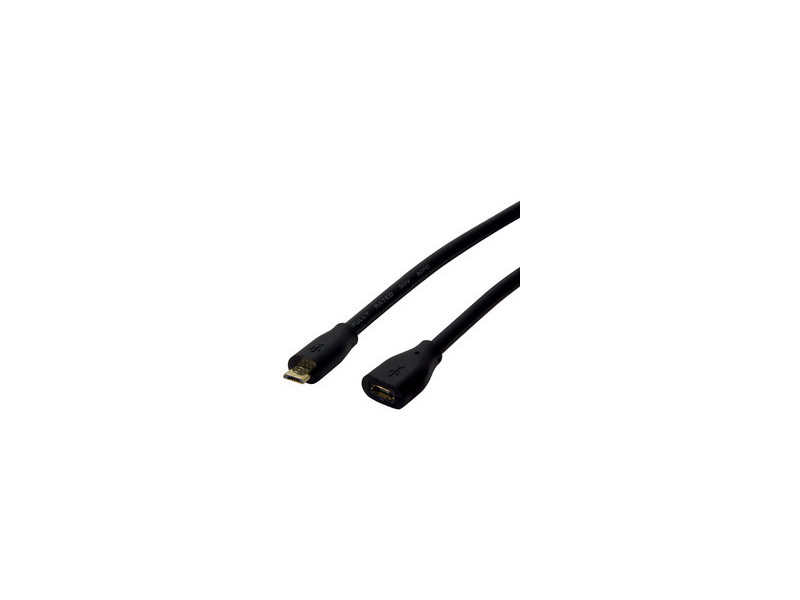 LogiLink Câble de rallonge micro USB 2.0, 3,0 m, noir