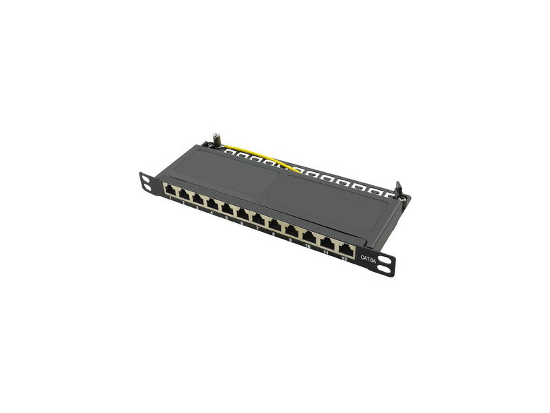 LogiLink Panneau de brassage 10' Cat.6A, 12 ports, gris