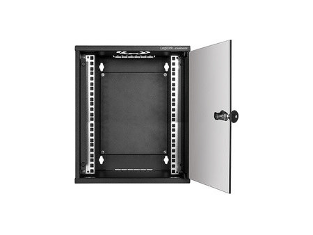 LogiLink Coffret mural 10' SoHo, monté, 6U, noir