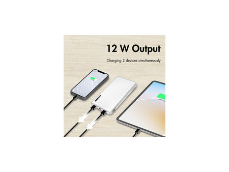 LogiLink Powerbank, 10.000 mAh, 2 USB-A, noir