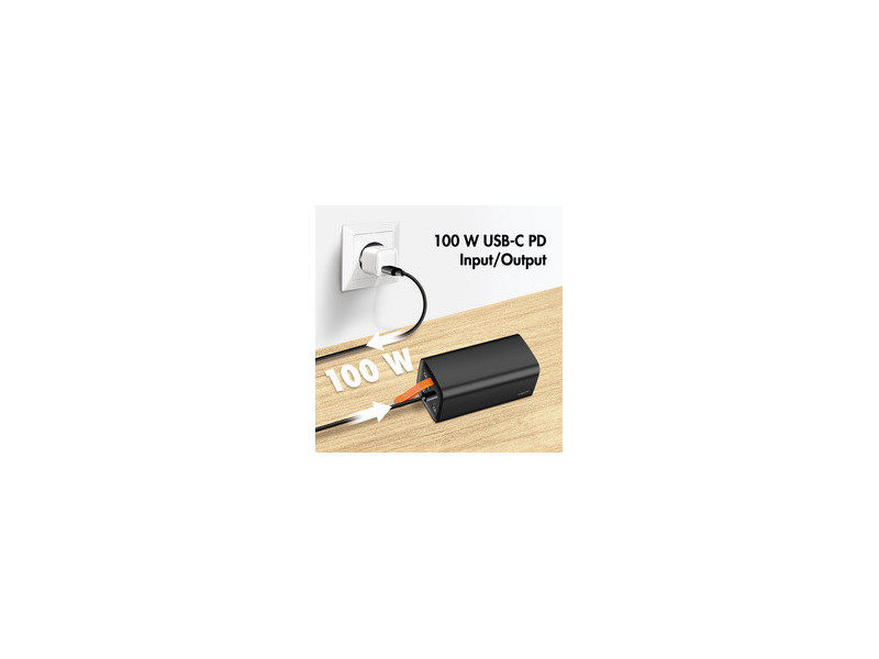 LogiLink Powerbank avec écran, 50.000 mAh, noir