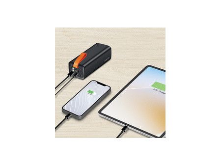 LogiLink Powerbank avec écran, 50.000 mAh, noir