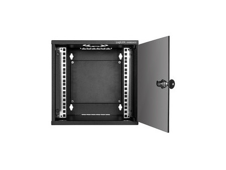 LogiLink Coffret mural 10' SoHo, monté, 4 U, gris clair