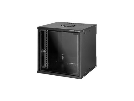 LogiLink Coffret mural 10' SoHo, monté, 4 U, gris clair