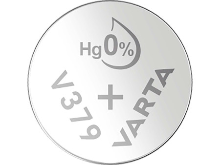VARTA Pile oxyde argent pour montres, V379 (SR63), 1,55 V