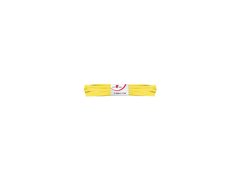 SUSY CARD Ruban cadeau 'double satin', 3 mm x 3 m, bleu