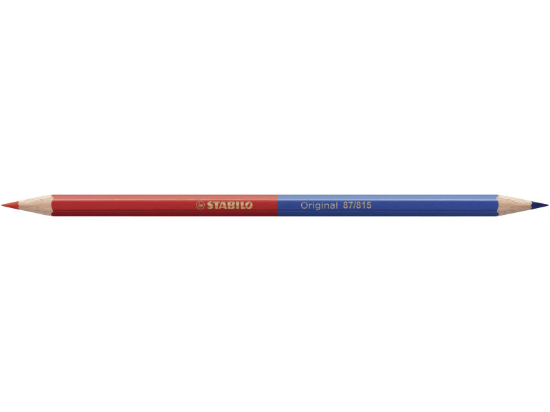 STABILO Crayon bicolore Original, hexagonal, rouge/bleu