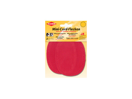 KLEIBER Mini patch thermocollant, fin velours côtelé, bleu