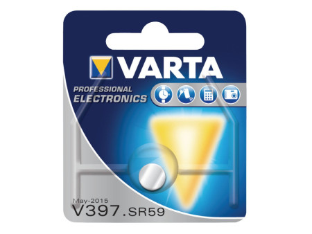 VARTA Pile oxyde argent pour montres, V397 (SR59), 1,55 V