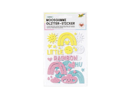 folia Sticker pailleté en caoutchouc mousse 'Lucky'