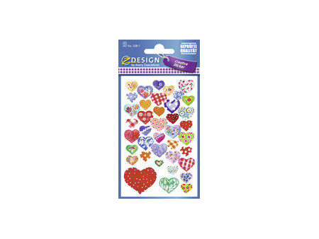 AVERY Zweckform ZDesign Sticker CREATIVE 'coeurs'