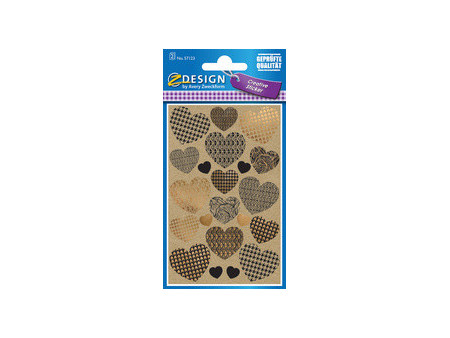 AVERY Zweckform Sticker cadeau ZDesign CREATIVE 'COEURS'