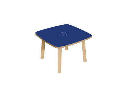PAPERFLOW Table d'appoint WOODY, en bois massif, blanc