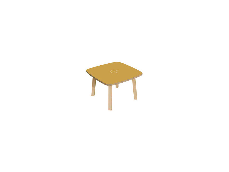 PAPERFLOW Table d'appoint WOODY, en bois massif, vert