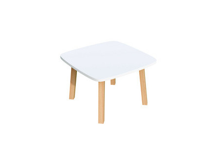 PAPERFLOW Table d'appoint WOODY, en bois massif, jaune