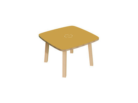 PAPERFLOW Table d'appoint WOODY, en bois massif, anthracite