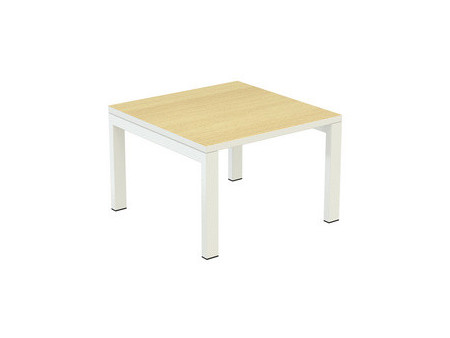 PAPERFLOW Table basse easyDesk, carré, blanc / blanc