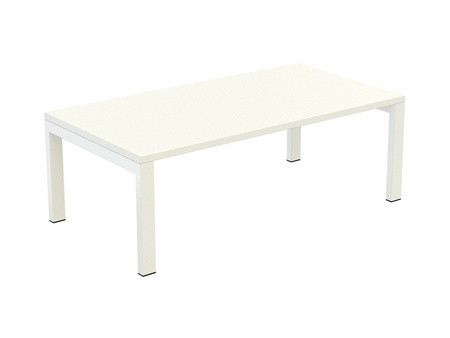 PAPERFLOW Table basse easyDesk, carré, blanc / blanc