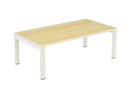 PAPERFLOW Table basse easyDesk, carré, hêtre / blanc