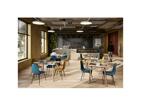 PAPERFLOW Table de bistrot PALOMBA, (L)800 x (P)800 mm,blanc