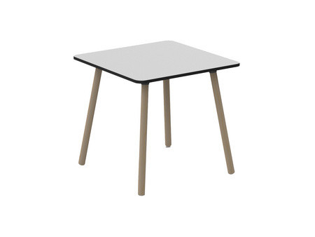 PAPERFLOW Table de bistrot PALOMBA, (L)800 x (P)800 mm,blanc