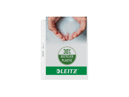 LEITZ Pochette perforée,format A5, PP, granuleux, 0,13 mm,