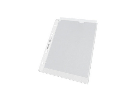 LEITZ Pochette perforée,format A5, PP, granuleux, 0,13 mm,