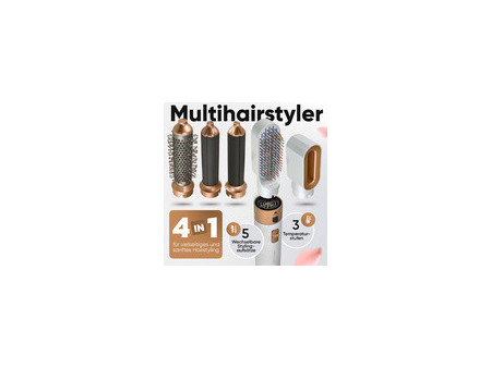 PROFI CARE Multihairstyler 4 en 1 PC-HAS 3132, blanc/rosé