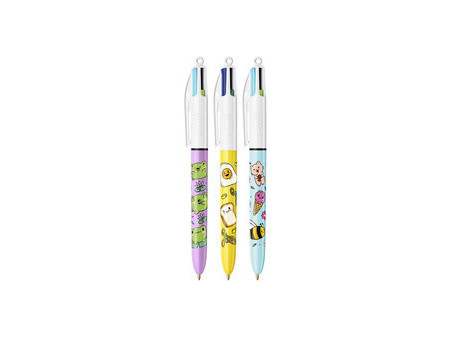 BIC Recharge pour stylo à bille 4 Colours, M, bleu