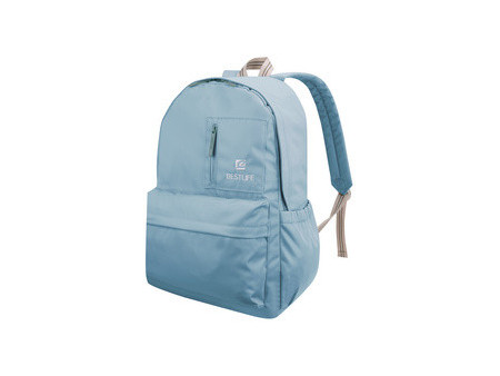 BESTLIFE School Sac à dos pour laptop COL RAINBOW bleu clair