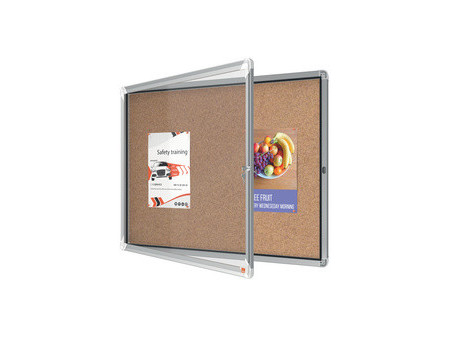nobo Vitrine d'affichage en liège Premium Plus, 8 x A4