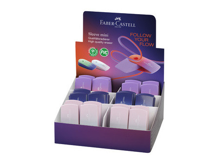 FABER-CASTELL Gomme en plastique SLEEVE MINI Flow Edition