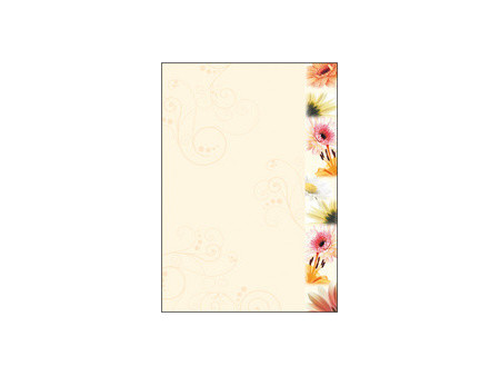 sigel Papier à motif, A4, 90 g/m2, motif 'Spring Flowers'