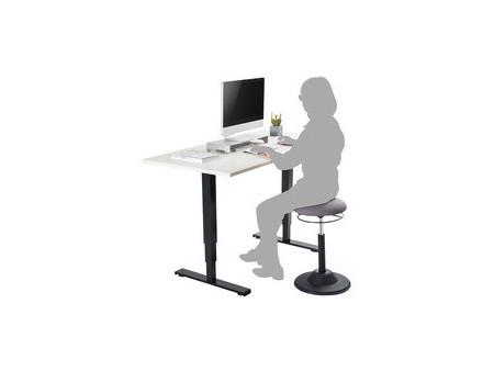 LogiLink Tabouret, hauteur réglable, noir