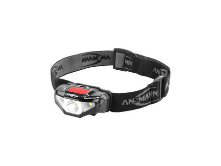 ANSMANN Lampe frontale LED, HD70B, 65 lumens, IP44, noir
