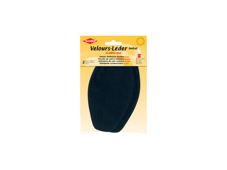 KLEIBER Patch imitation cuir velours, 185x95 mm, olive
