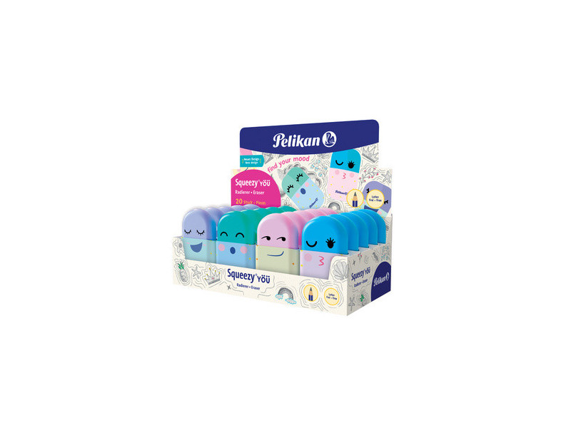Pelikan Gomme en plastique Squeezy You, en présentoir