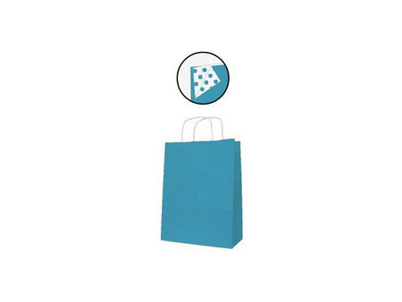 APLI Sac en papier, kraft, moyen, turquoise